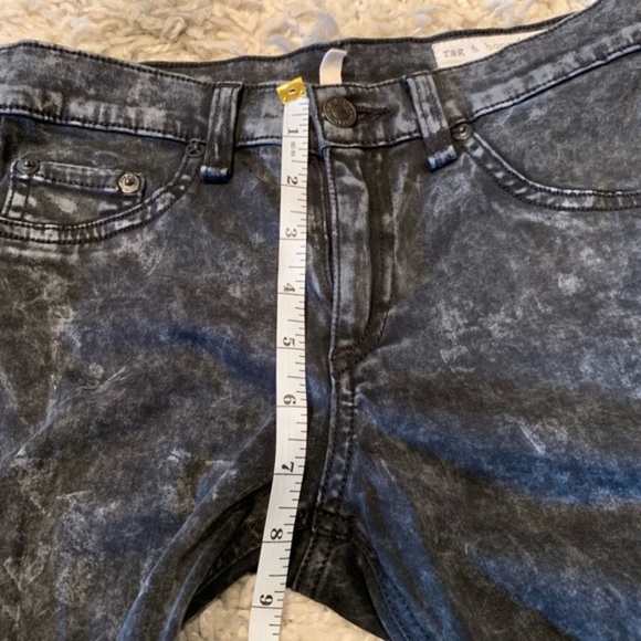 Rag & Bone black Legging Rosebowl Acid Wash Jeans - Picture 4 of 8